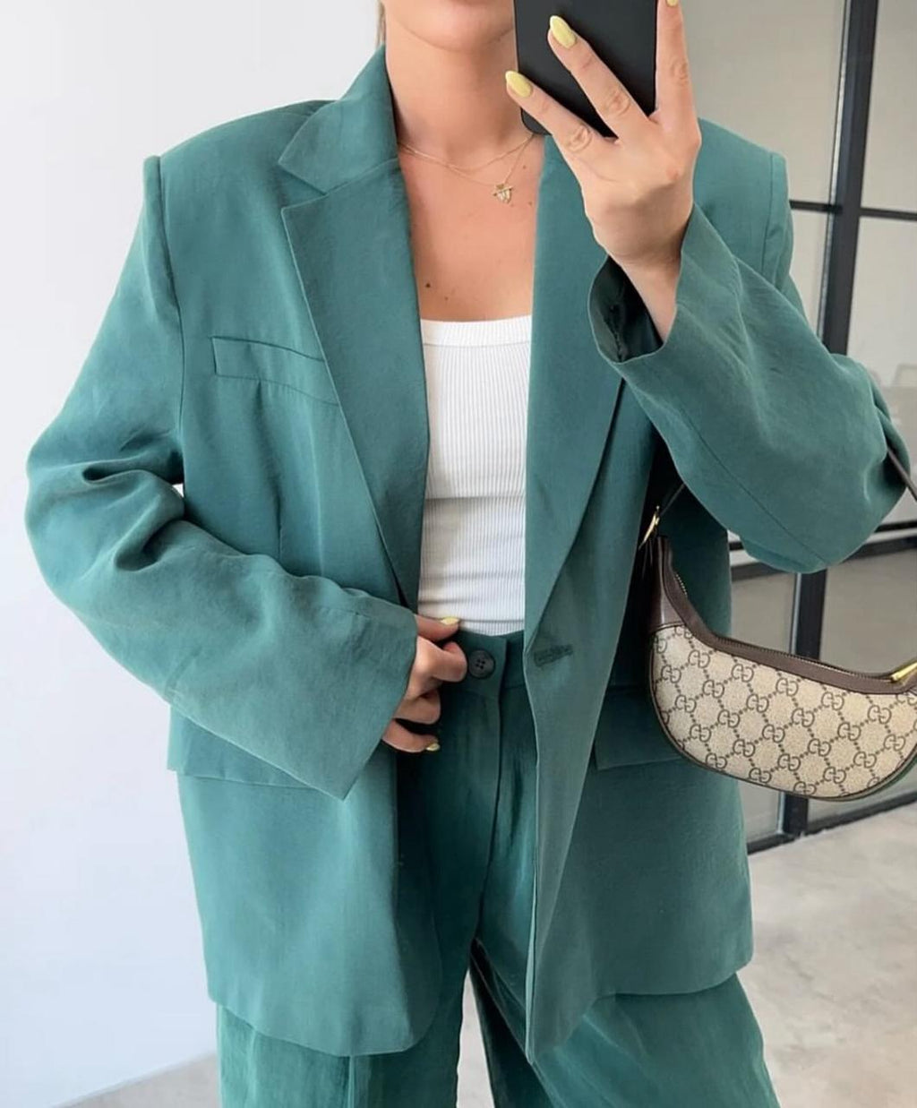 Tailored Blazer & Wide-Leg Trousers Set
