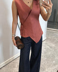 Wrap Tie Sleeveless Top
