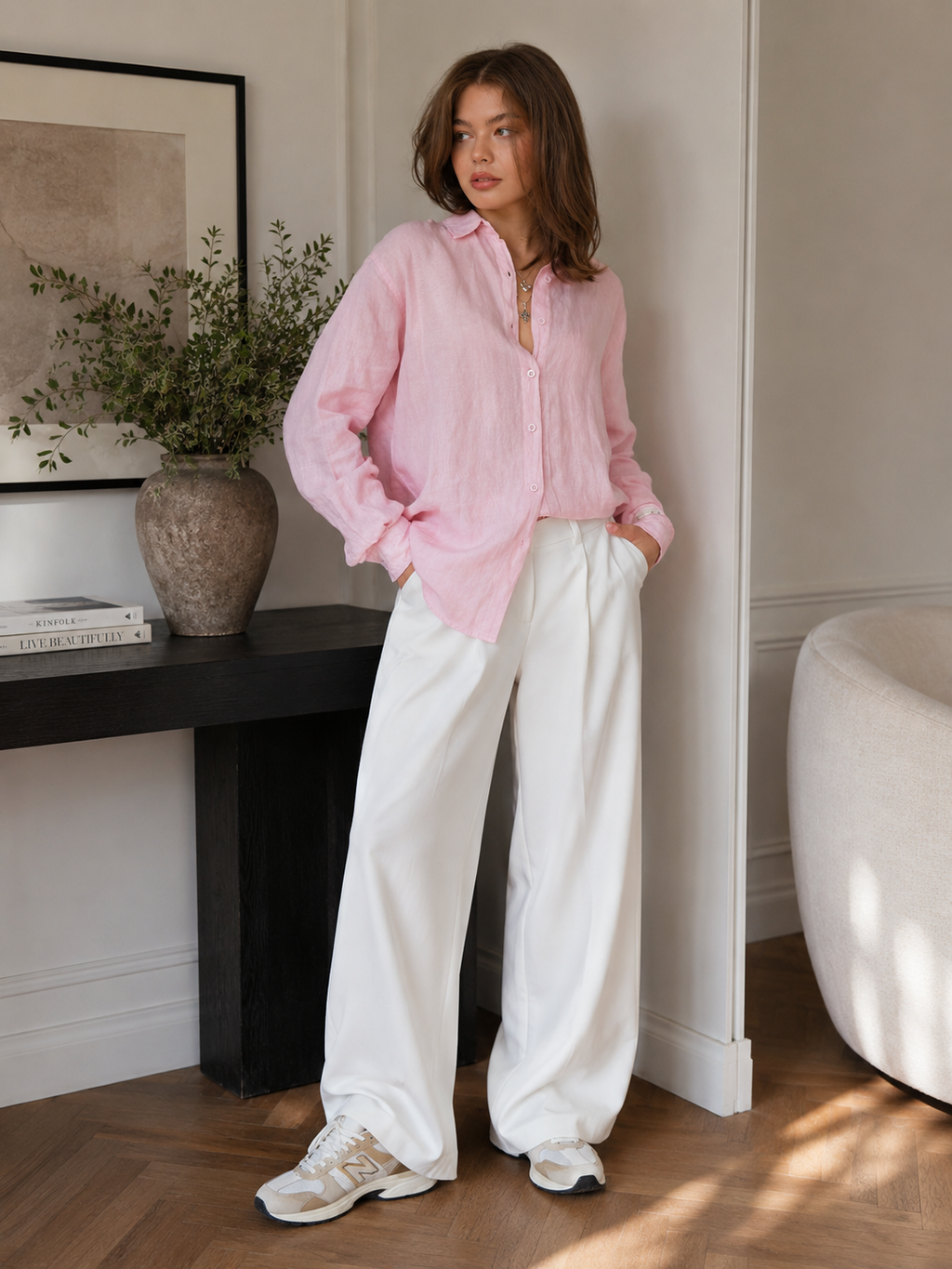 Soft Linen Button-Down Shirt