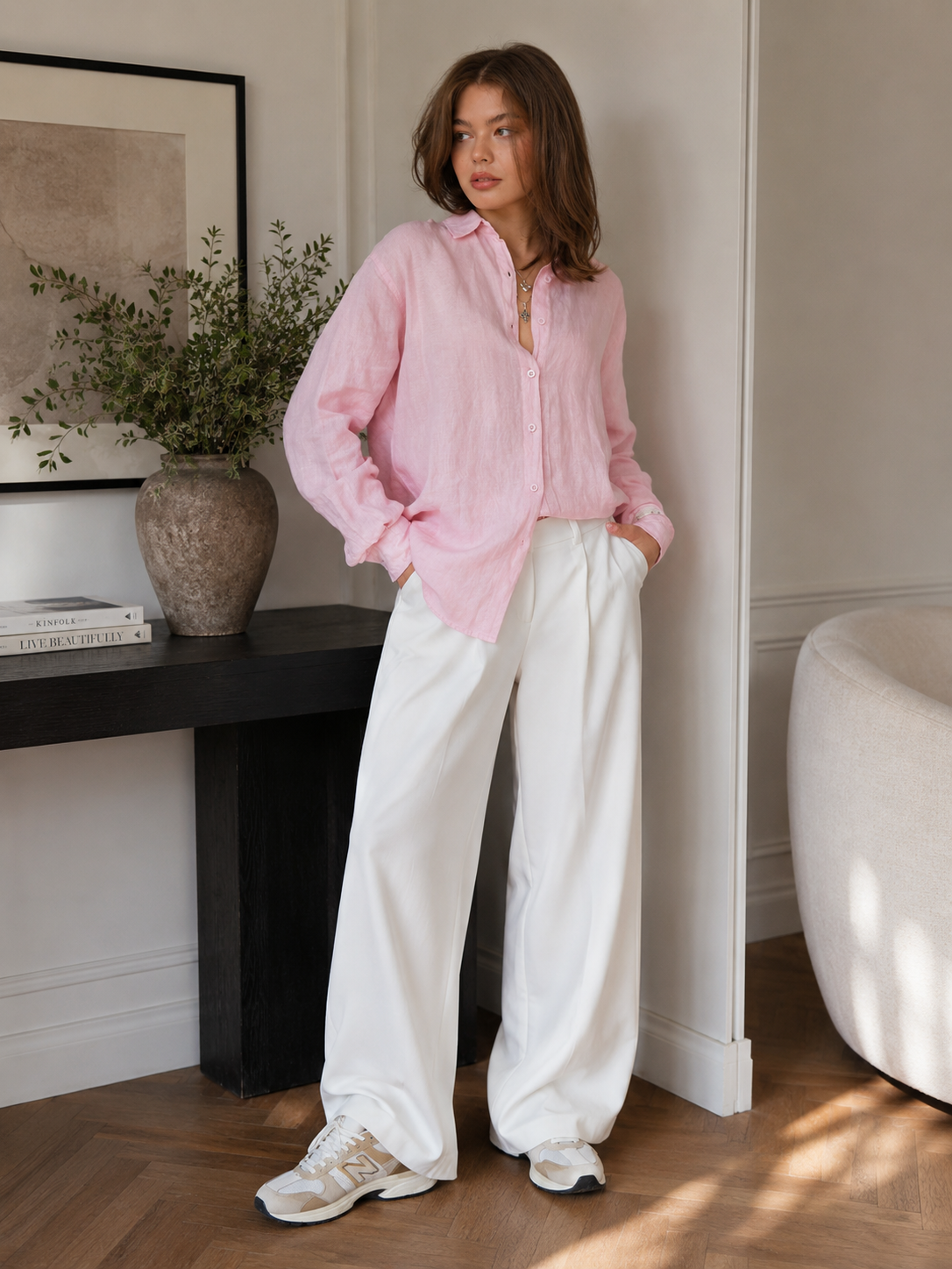 Soft Linen Button-Down Shirt