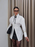 White Cinched Shirt