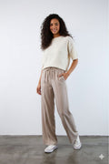 Relaxed Wide-Leg Drawstring Pants